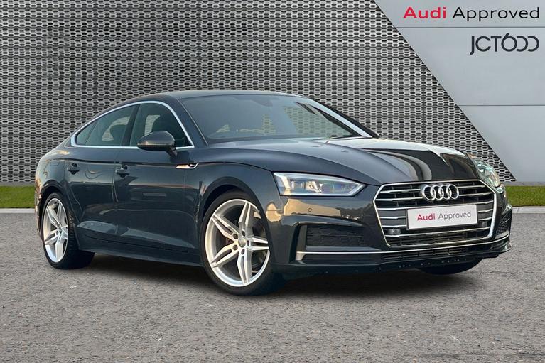 Used 2020 AUDI A5 2.0 TFSI 40 S line Sportback 5dr Petrol S Tronic Euro 6 (s/s) (190 ps) Grey at JCT600