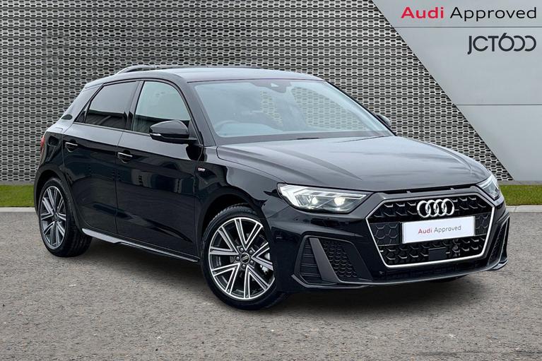 Used 2024 AUDI A1 1.0 TFSI 30 S line Sportback 5dr Petrol Manual Euro 6 (s/s) (116 ps) Mythos black, metallic at JCT600