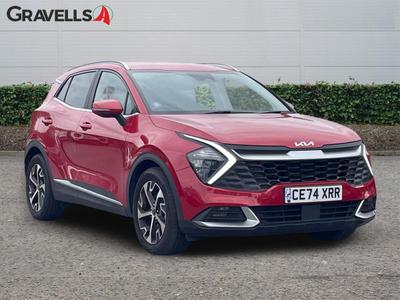 Used 2024 Kia SPORTAGE 1.6 T-GDi MHEV 3 SUV 5dr Petrol Hybrid DCT Euro 6 (s/s) (157 bhp) infra red at Gravells