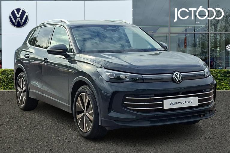 Used 2024 VOLKSWAGEN Tiguan 1.5 eTSI MHEV Elegance SUV 5dr Petrol Hybrid DSG Euro 6 (s/s) (150 ps) Urano Grey at JCT600