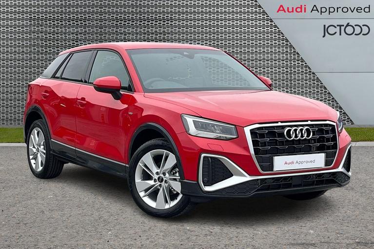 Used 2024 AUDI Q2 1.5 TFSI CoD 35 S line SUV 5dr Petrol Manual Euro 6 (s/s) (150 ps) Progressive red, metallic at JCT600