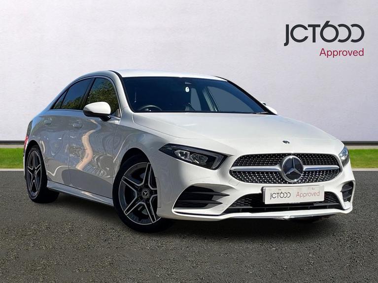 Used 2020 MERCEDES-BENZ A Class 2.0 A250 AMG Line Saloon 4dr Petrol 7G-DCT Euro 6 (s/s) (224 ps) White at JCT600