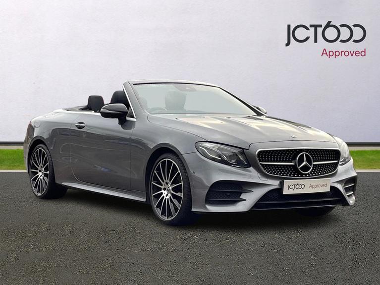 Used 2020 MERCEDES-BENZ E Class 2.0 E220d AMG Line Cabriolet 2dr Diesel G-Tronic+ Euro 6 (s/s) (194 ps) Grey at JCT600