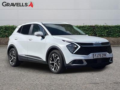 Used 2025 Kia SPORTAGE 1.6 T-GDi MHEV 3 SUV 5dr Petrol Hybrid DCT Euro 6 (s/s) (157 bhp) White at Gravells