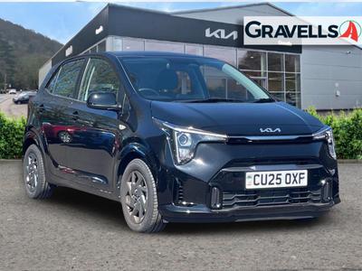 Used 2025 Kia PICANTO 1.0 2 Hatchback 5dr Petrol AMT Euro 6 (s/s) (62 bhp) midnight black at Gravells