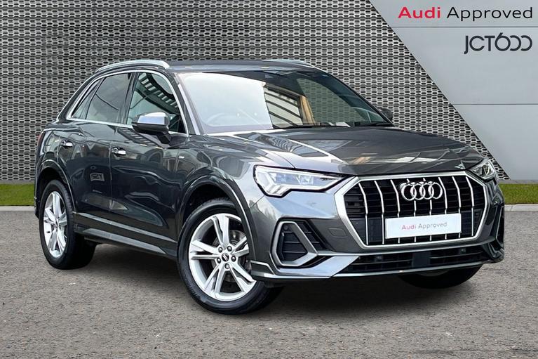 Used 2021 AUDI Q3 2.0 TDI 35 S line SUV 5dr Diesel S Tronic Euro 6 (s/s) (150 ps) Grey at JCT600