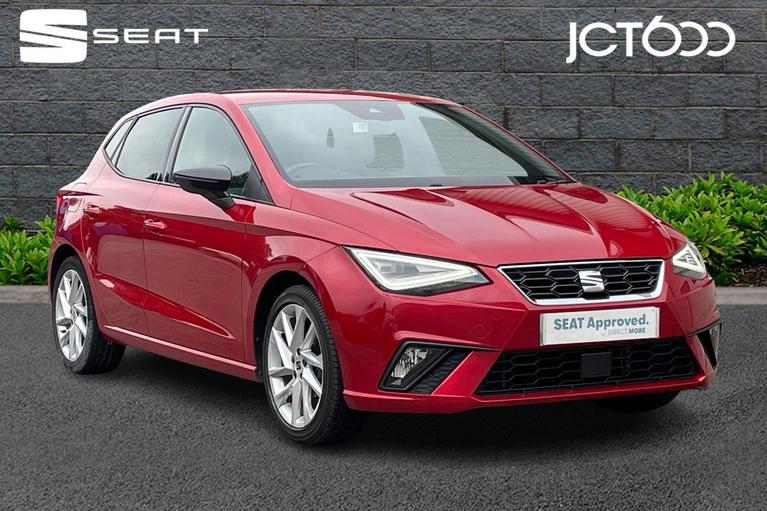 Used 2021 SEAT Ibiza 1.0 TSI FR Hatchback 5dr Petrol Manual Euro 6 (s/s) (95 ps) Red at JCT600