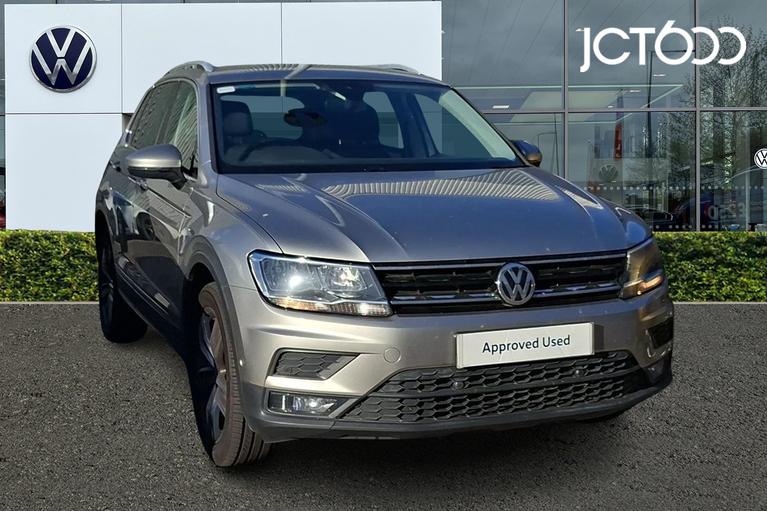 Used 2019 VOLKSWAGEN Tiguan 2.0 TDi 150 4Motion Match 5dr Tungsten Silver metallic at JCT600