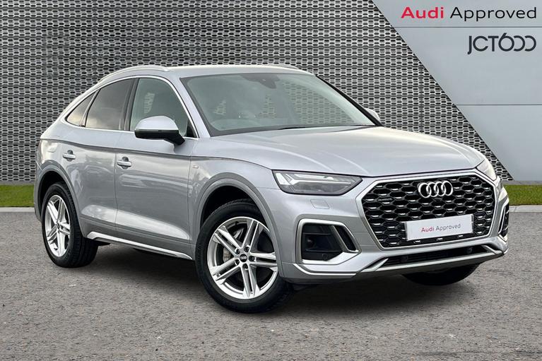 Used 2021 Audi Q5 2.0 TFSIe 50 S line Sportback 5dr Petrol Plug-in Hybrid S Tronic quattro Euro 6 (s/s) 17.9kWh (299 ps) Silver at JCT600