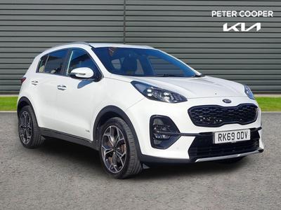 Used 2020 Kia Sportage 1.6 T-GDi GT-LINE Fusion White at Kia Motors UK