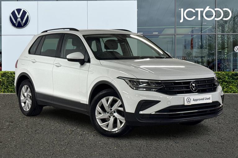 Used 2021 VOLKSWAGEN Tiguan Life 1.5 TSI 130PS 6-Speed Manual 5 Door Pure White at JCT600