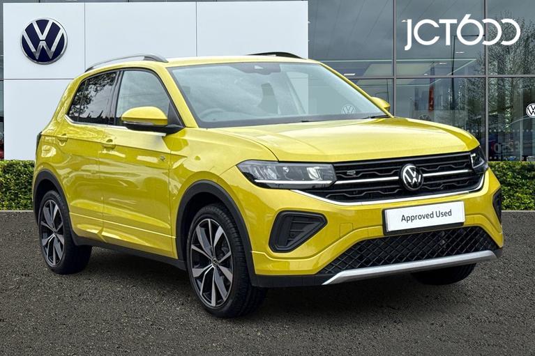 Used 2026 Volkswagen T-Cross 1.0 TSI R-Line SUV 5dr Petrol DSG Euro 6 (s/s) (115 ps) Yellow at JCT600