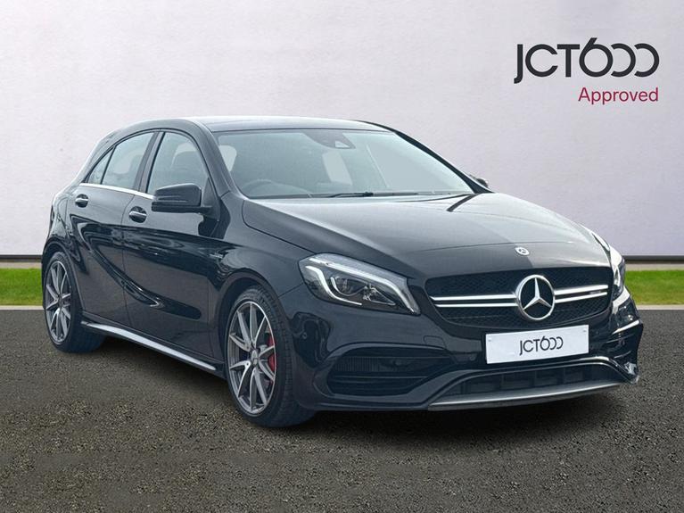 Used 2018 MERCEDES-BENZ A Class 2.0 A45 AMG (Premium) Hatchback 5dr Petrol SpdS DCT 4MATIC Euro 6 (s/s) (381 ps) Black at JCT600