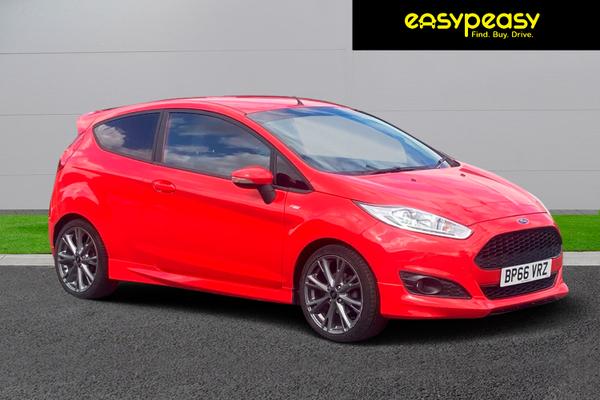 Used 2016 Ford FIESTA 1.0 EcoBoost 140 ST-Line 3dr Red at easypeasy