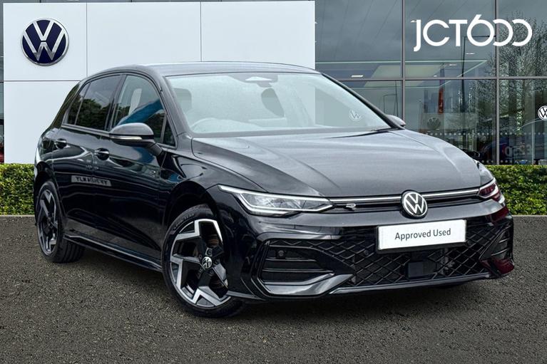 Used 2025 VOLKSWAGEN Golf 1.5 TSI R-Line Hatchback 5dr Petrol Manual Euro 6 (s/s) (150 ps) Black at JCT600