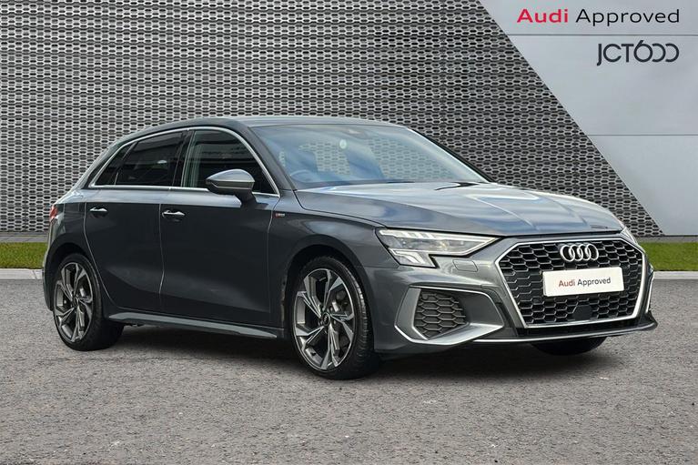 Used 2023 AUDI A3 2.0 TDI 35 S line Sportback 5dr Diesel S Tronic Euro 6 (s/s) (150 ps) Grey at JCT600
