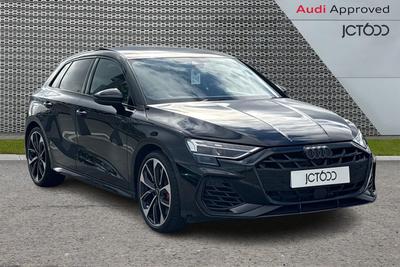 2024 AUDI S3 2.0 TFSI Black Edition Sportback 5dr Petrol S Tronic quattro Euro 6 (s/s) (333 ps) at JCT600