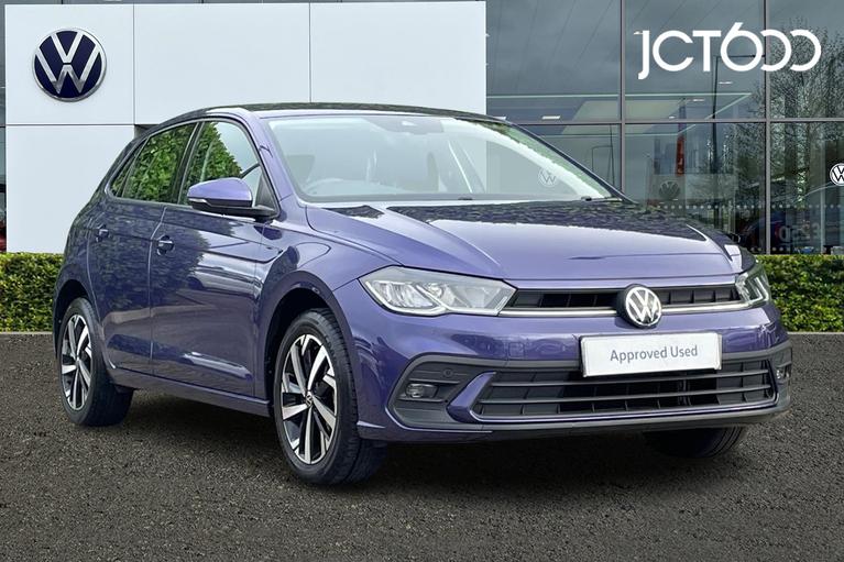 Used 2022 VOLKSWAGEN Polo Life 1.0 80PS 5-speed Manual Vibrant Voilet Purple at JCT600