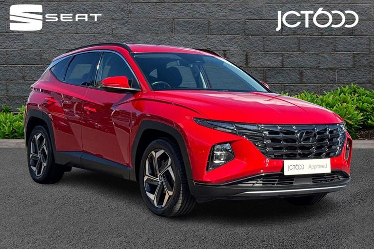 Used 2021 HYUNDAI Tucson 1.6 h T-GDi Premium SUV 5dr Petrol Hybrid Auto Euro 6 (s/s) (230 ps) Red at JCT600