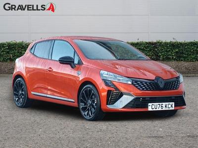Used 2026 Renault CLIO 1.6 E-TECH iconic esprit Alpine Hatchback 5dr Petrol Hybrid Auto Euro 6 (s/s) (145 ps) Valencia Orange at Gravells