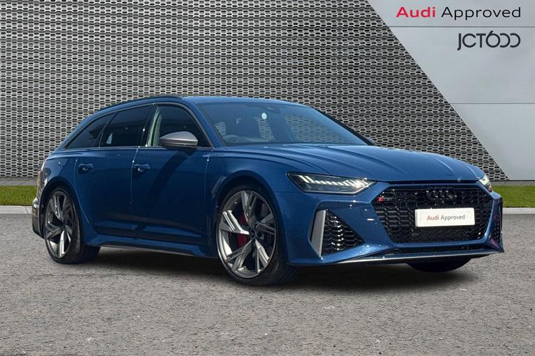 Used 2025 AUDI Rs6 Avant 4.0 TFSI V8 Performance Estate 5dr Petrol Tiptronic quattro Euro 6 (s/s) (630 ps) Blue at JCT600
