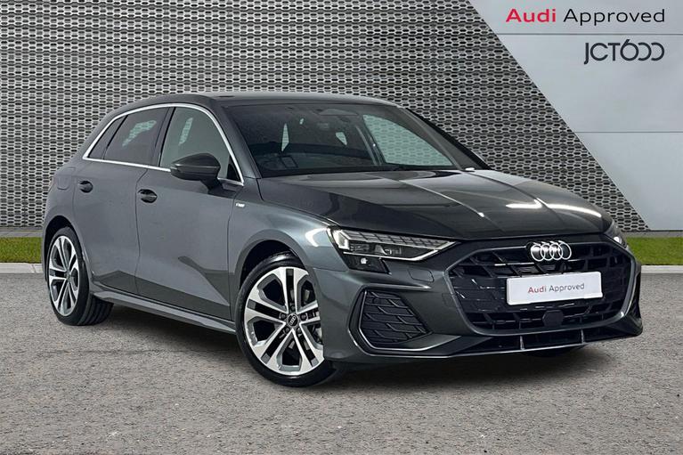 Used 2026 AUDI A3 1.5 TFSI 30 S line Sportback 5dr Petrol Manual Euro 6 (s/s) (116 ps) Grey at JCT600