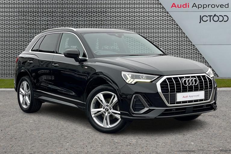 Used 2022 Audi Q3 1.5 TFSI CoD 35 S line SUV 5dr Petrol Manual Euro 6 (s/s) (150 ps) Black at JCT600