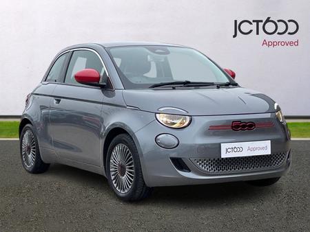 2022 500e 42kwh red hatchback 3dr electric auto (118 ps) price: £11,416 finance: £162.92 electric 2022 21,044 miles automatic jct600 approved... photo