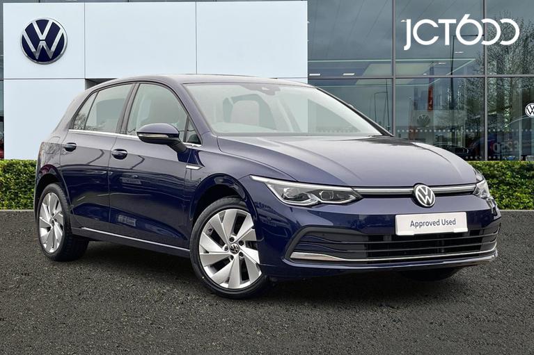 Used 2022 VOLKSWAGEN Golf Style 1.5 TSI 130PS 6-speed Manual 5 Door Atlantic Blue at JCT600