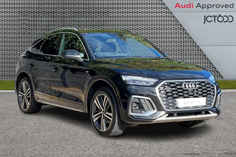 Used 2021 Audi Q5 Sportback S line 50 TFSI e quattro 299 PS S tronic Mythos black at JCT600