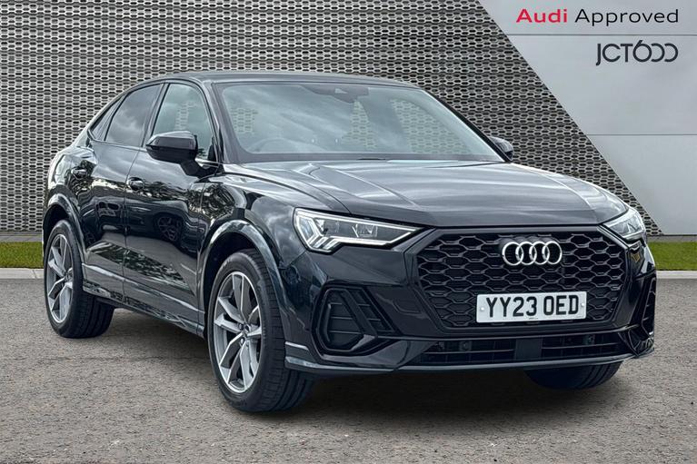 Used 2023 AUDI Q3 1.5 TFSI CoD 35 Black Edition Sportback 5dr Petrol S Tronic Euro 6 (s/s) (150 ps) Black at JCT600