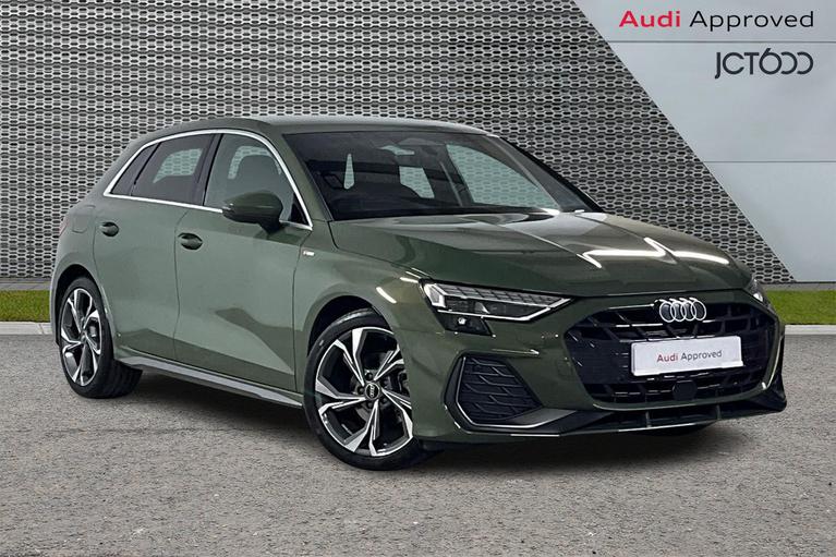 Used 2026 AUDI A3 2.0 TDI 35 S line Sportback 5dr Diesel S Tronic Euro 6 (s/s) (150 ps) Green at JCT600