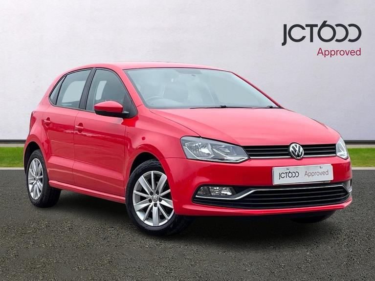 Used 2016 VOLKSWAGEN Polo 1.0 BlueMotion Tech SE Hatchback 5dr Petrol Manual Euro 6 (s/s) (60 ps) Red at JCT600