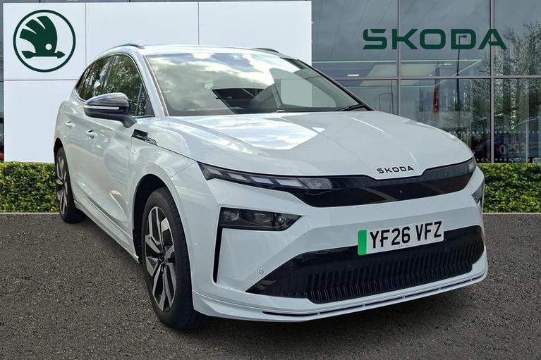 Used 2026 ŠKODA Enyaq 210kW 85x Sportline 82kWh 4x4 5dr Auto Moon White Metallic at JCT600