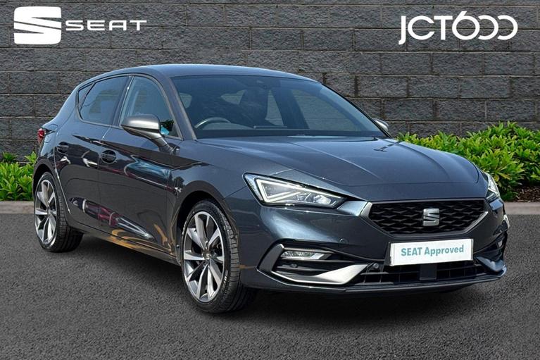 Used 2021 SEAT Leon 1.5 TSI EVO FR Sport Hatchback 5dr Petrol Manual (130 ps) Magnetic Tech Grey Metallic at JCT600