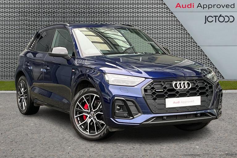 Used 2021 AUDI Q5 45 TFSI Quattro Edition 1 5dr S Tronic [C+S] Blue at JCT600