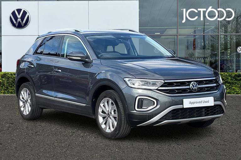 Used 2022 VOLKSWAGEN T-Roc 1.5 TSI Style SUV 5dr Petrol DSG Euro 6 (s/s) (150 ps) Grey at JCT600