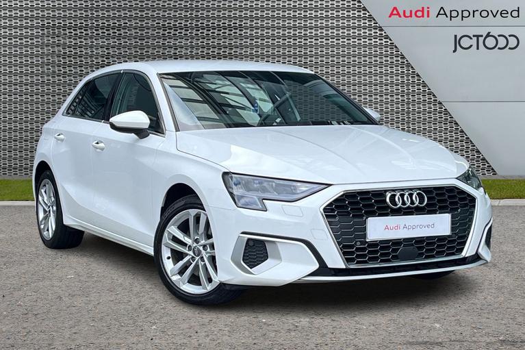 Used 2020 AUDI A3 1.5 TFSI 35 Sport Sportback 5dr Petrol Manual Euro 6 (s/s) (150 ps) White at JCT600