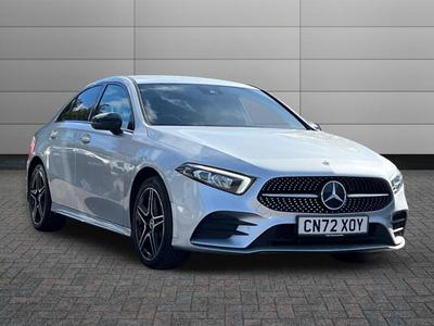 Used 2022 Mercedes-Benz A Class 1.3 A250e 15.6kWh AMG Line (Premium) Saloon 4dr Petrol Plug-in Hybrid 8G-DCT Euro 6 (s/s) (218 ps) at Sinclair Direct