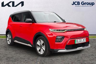 Used 2022 Kia Soul 150kW Electric Motor MAXX Inferno Red With Black Roof at Kia Motors UK