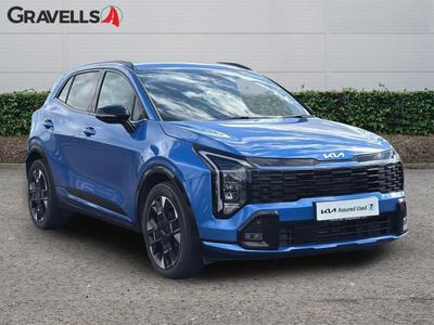 Used 2025 Kia SPORTAGE 1.6 h T-GDi GT-Line SUV 5dr Petrol Hybrid Auto Euro 6 (s/s) (235 bhp) Blue at Gravells