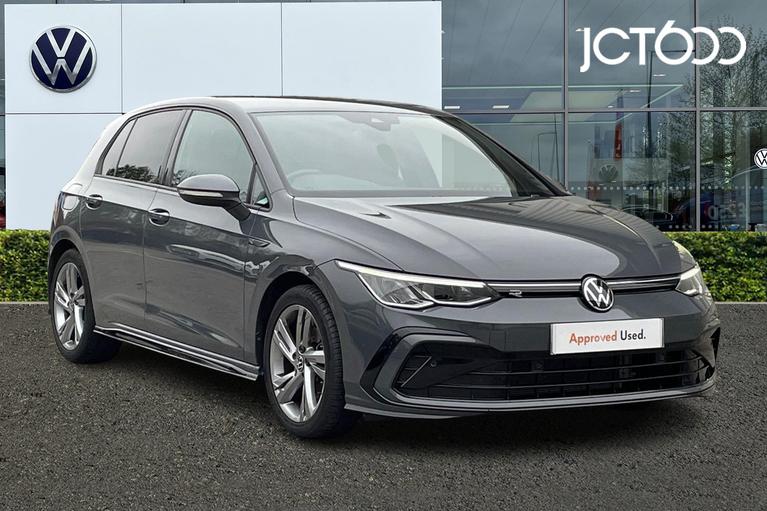 Used 2022 VOLKSWAGEN Golf 1.5 TSI R-Line Hatchback 5dr Petrol Manual Euro 6 (s/s) (130 ps) Grey at JCT600