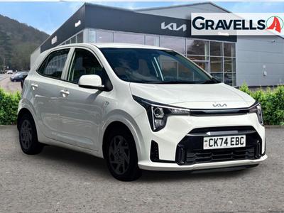 Used 2024 Kia PICANTO 1.0 2 Hatchback 5dr Petrol Manual Euro 6 (s/s) (62 bhp) clear white at Gravells