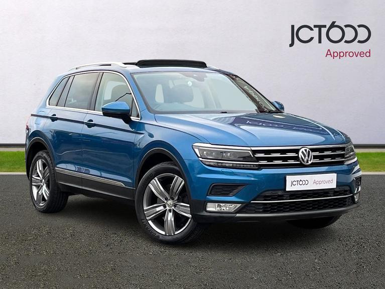 Used 2017 VOLKSWAGEN Tiguan 2.0 TDI BlueMotion Tech SEL SUV 5dr Diesel DSG 4Motion Euro 6 (s/s) (190 ps) Blue at JCT600