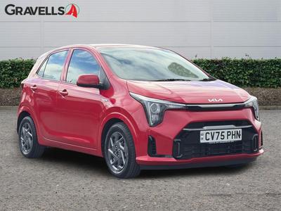 Used 2025 Kia PICANTO 1.0 Pure Hatchback 5dr Petrol AMT Euro 6 (s/s) (67 bhp) BLAZE RED at Gravells
