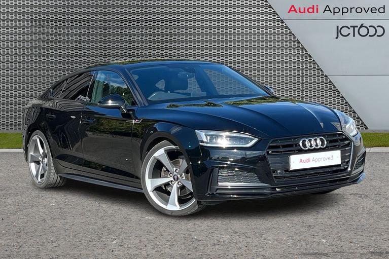 Used 2019 Audi A5 2.0 TFSI 35 Black Edition Sportback 5dr Petrol S Tronic Euro 6 (s/s) (150 ps) Black at JCT600