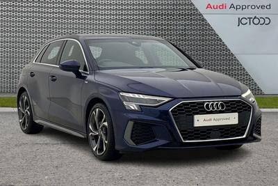 2023 AUDI A3 2.0 TDI 35 S line Sportback 5dr Diesel S Tronic Euro 6 (s/s) (150 ps) at JCT600
