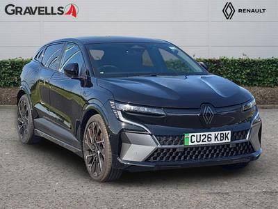 Used 2026 Renault MEGANE comfort range 60kWh techno esprit Alpine Hatchback 5dr Electric Auto (220 ps) DIAMOND BLACK at Gravells