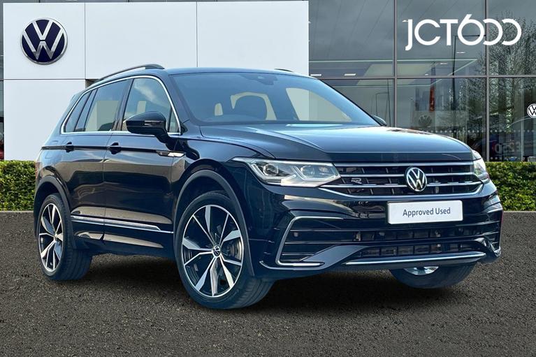 Used 2022 Volkswagen Tiguan 1.5 TSI R-Line SUV 5dr Petrol DSG Euro 6 (s/s) (150 ps) Black at JCT600