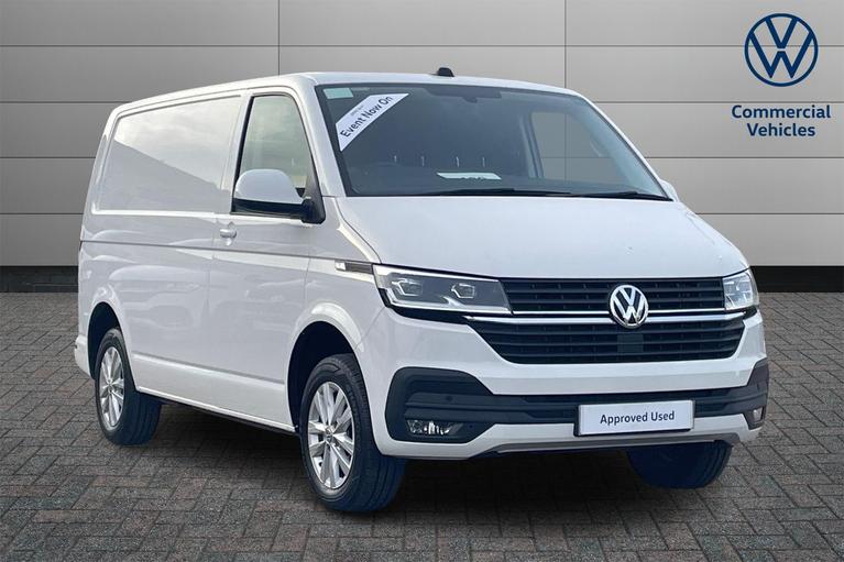 Used 2024 VOLKSWAGEN Transporter T30 Highline SWB 150 PS 2.0 TDI 6sp Manual Panel Van Candy White at JCT600